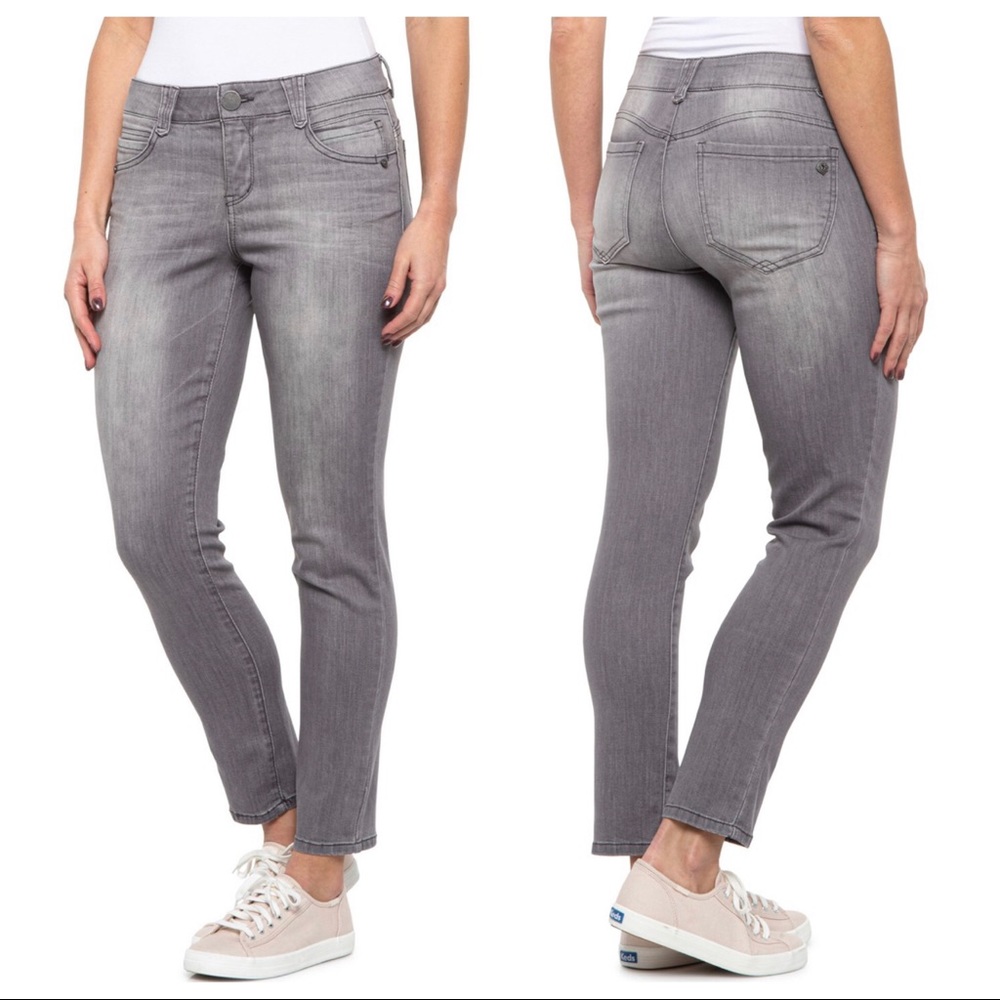 Democracy Ab Technology Skinny Crop Jeans In Gray